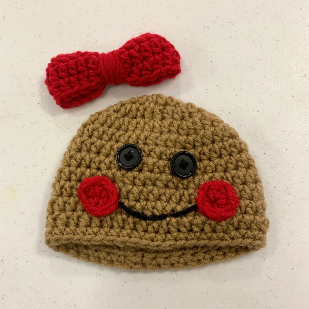 Gingerbread Newborn Hat